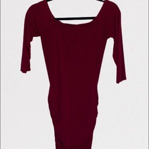 Off the shoulder ruched dress